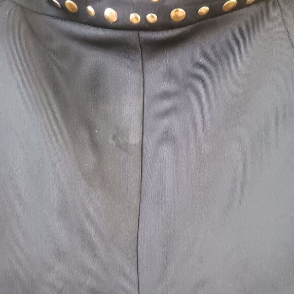 2B bebe women’s black gold studded strapless romper size XS - Picture 3 of 6